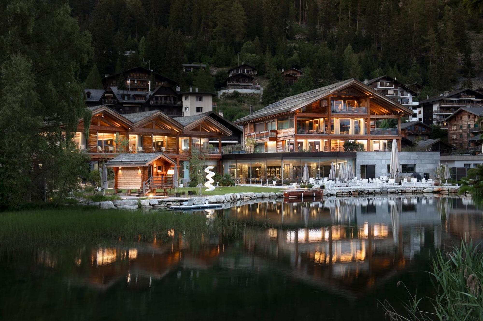 Au Club Alpin Hotel Champex-Lac Bagian luar foto